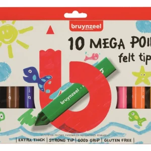 10 feutres à pointe extra épaisse