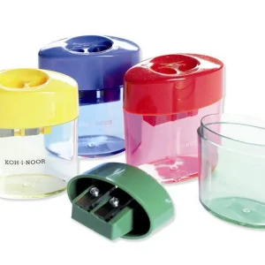 Taille-crayon plastique avec réservoir Diam 7.5/10mm double trou