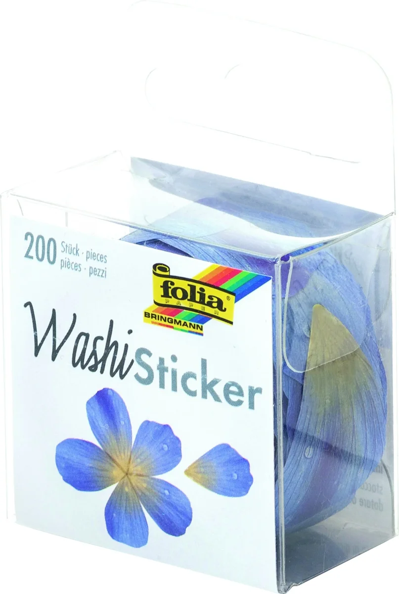 Washi Sticker Pétales bleues – Image 3