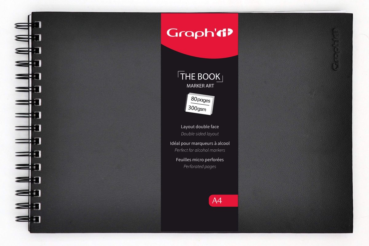 Album dessin The Book (format A5 & A4) 40 feuilles/300 gr