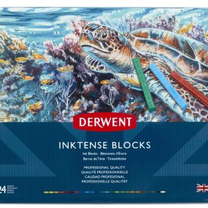 Boîte 36 craies aquarellables Inktense blocks