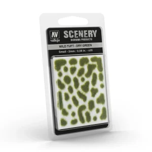 Végétation miniature adhésive : vert sec 2 mm