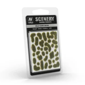 Végétation miniature adhésive : mousse foncée sauvage