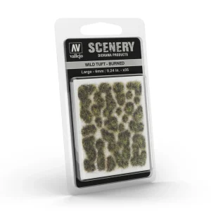 Végétation miniature adhésive : brûlée 6mm