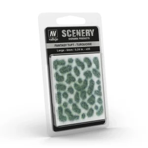 Végétation miniature adhésive : turquoise 6mm