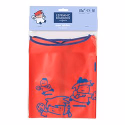 Tablier en plastique manches longues SPOTY - Lefranc Bourgeois - taille 6 à 8 ans (114 à 128 cm)