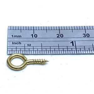 Blister de 10 pitons fermés laitonnés 3,5 mm