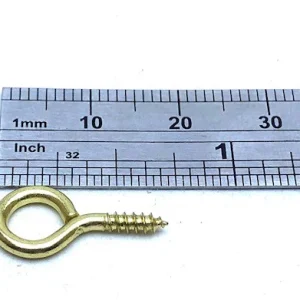 Blister de 10 pitons fermés laitonnés 5,5mm