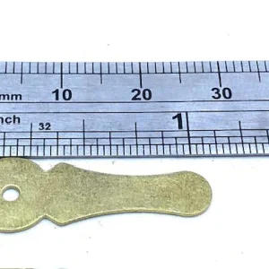 Blister de 20 tournettes 28 mm + 20 clous - Acier laitonné