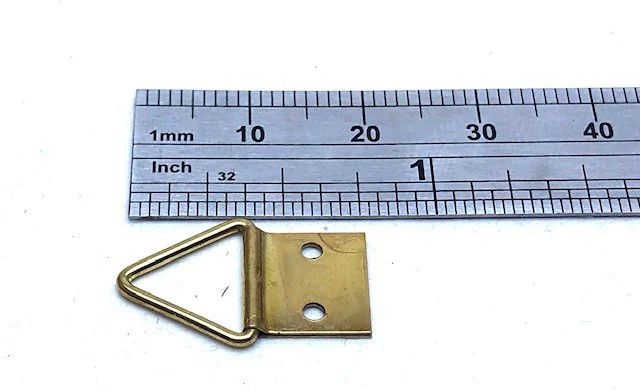 Blister 6 triangles de suspension 12mm + 12 clous – Image 2