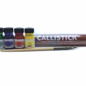 Tube encres calligraphie x4 - Couleurs primaires