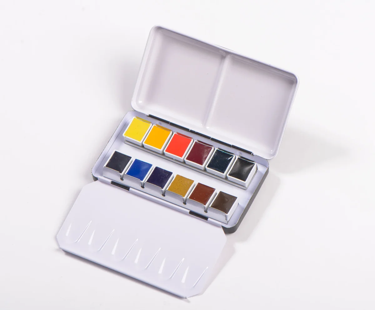 Aquarelle Extra-fine Blockx - Boîte métal 12 1/2 godets