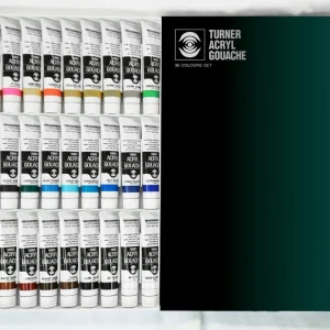 Acryl Gouache extra-fine de Turner - Set basique de 36 tubes 20 ml