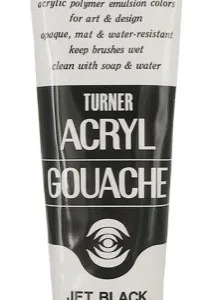 Acryl Gouache Extra-fine 100 ml de Turner - Noir et blanc