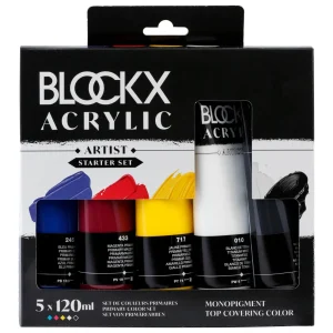 Acrylique fine Blockx - Set de 5 x 120 ml