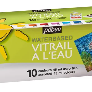 Vitrail à l'eau - Assortiment 10 x 45 ml