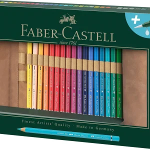 Trousse cuir avec 30 crayons Albrecht Dürer + accessoires