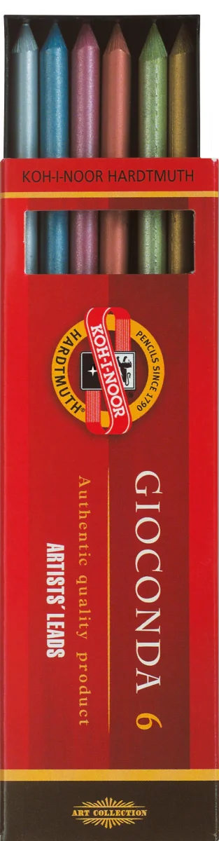 Assortiment 6 mines ø5,6mm teintes métalliques