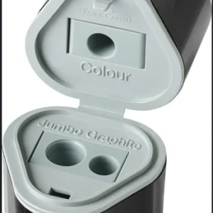 Taille-crayon avec réservoir à 3 trous