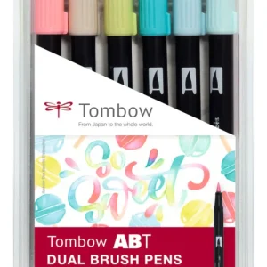 Feutre dual brush pen ABT étui 6 "Candy"