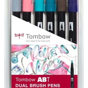 Feutre dual brush pen ABT étui 6 "Vintage"