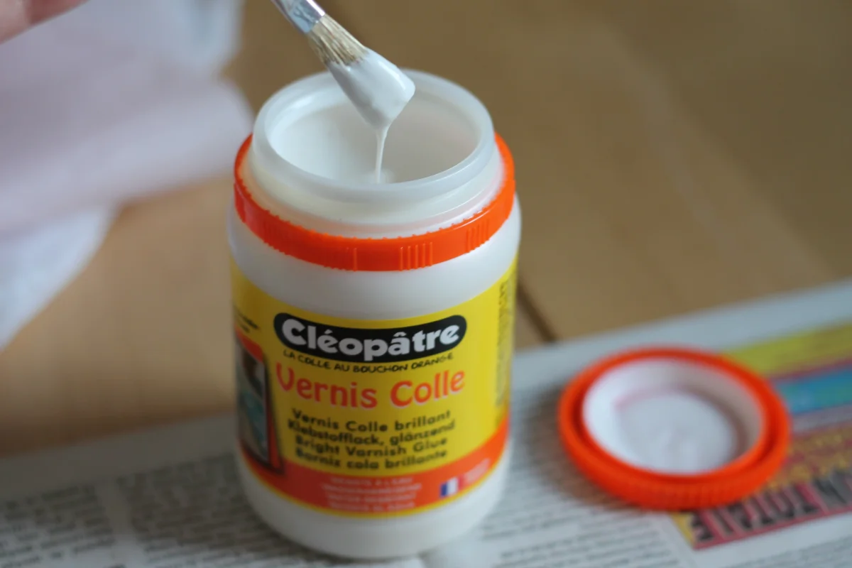 Vernis colle brillant pot 250gr – Image 3