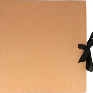 Album Kraft spiralé recyclé-25x25 cm-40 feuilles-140gr