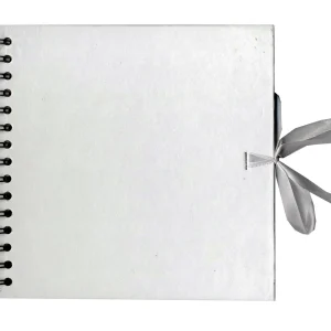 Album Kraft blanc spiralé recyclé-30x30 cm-40 feuilles-140gr