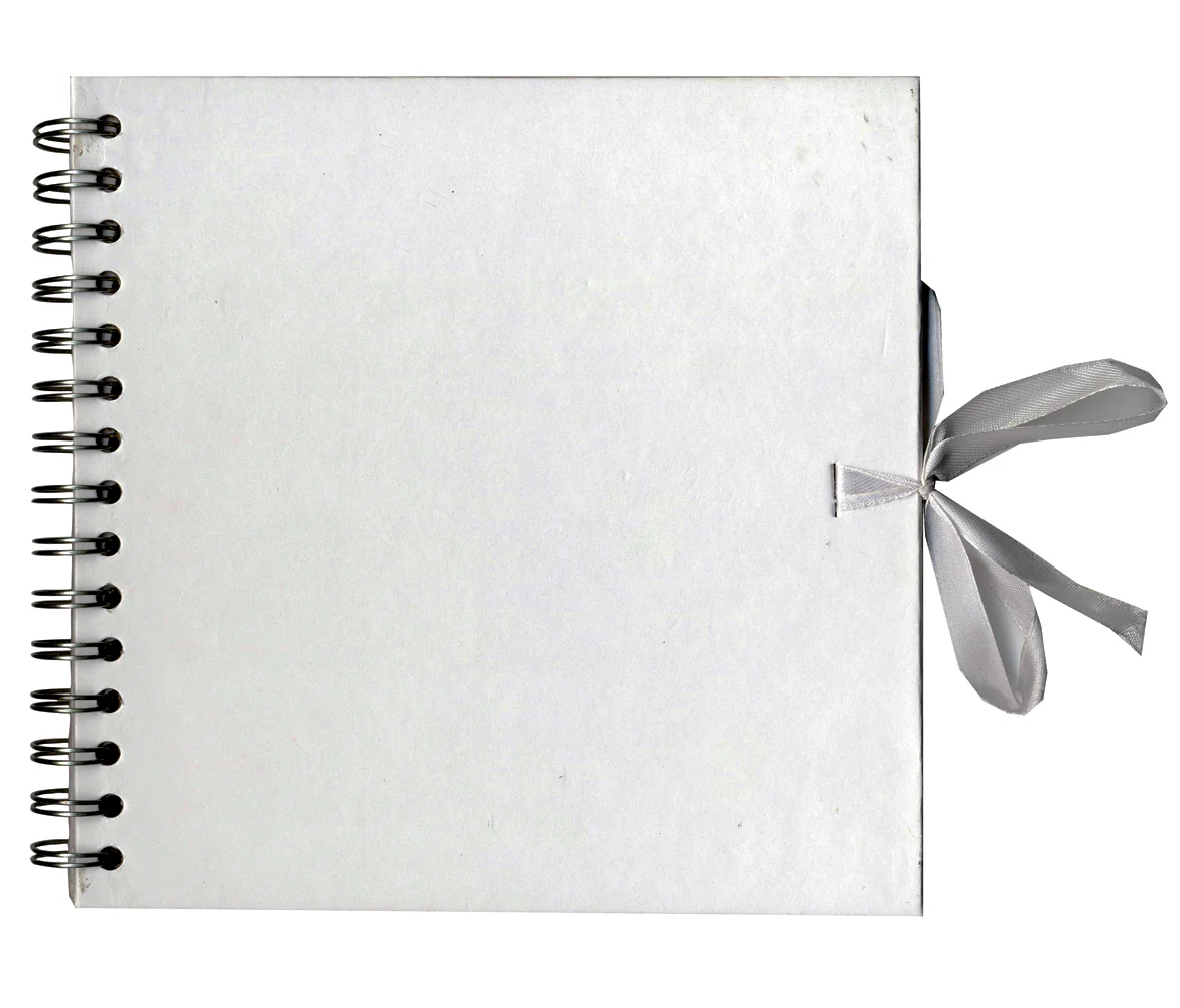 Album Kraft blanc spiralé recyclé-30x30 cm-40 feuilles-140gr – Image 2