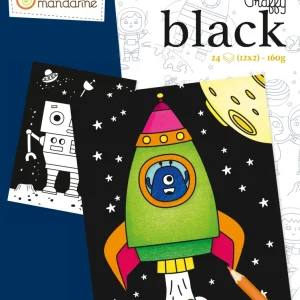 Album Graffy black espace - 24 feuilles - 160gr