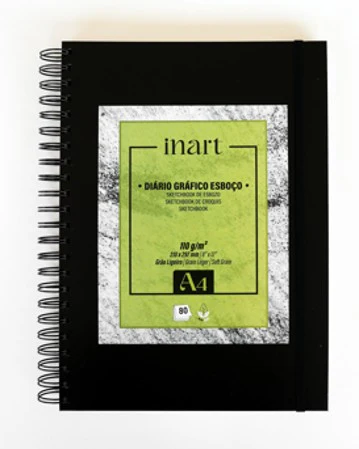 Album dessin A4 spiralé - 110g/m² - 80 feuilles - Format portrait