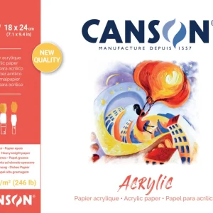 Bloc Acrylic 10 feuilles collé petit coté 400g