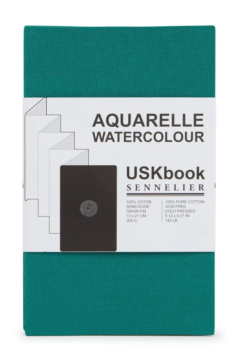 USKBook-Carnet Aquarelle en accordéon 300gr/m² – Image 4