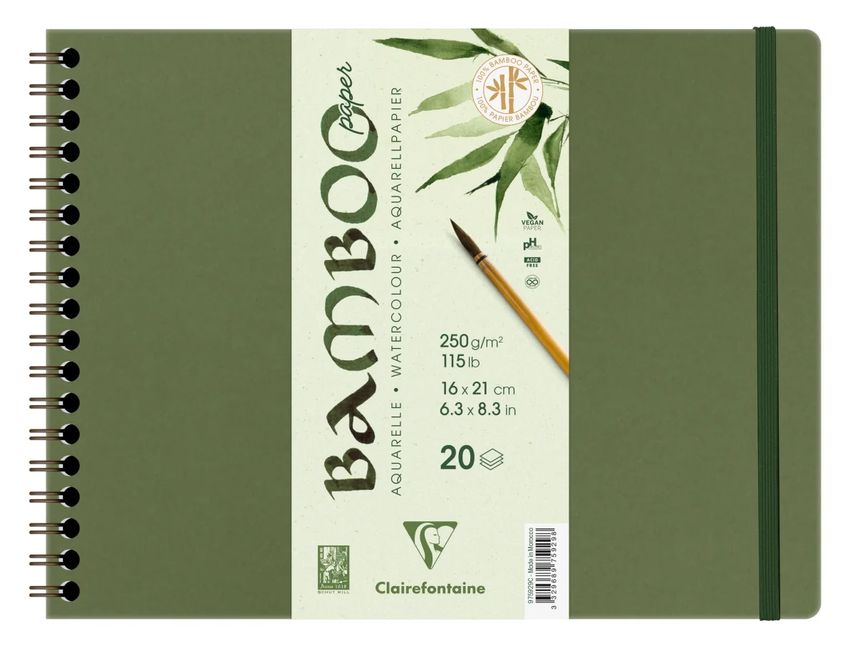 Album aquarelle Bamboo 250g/m² spiralé – Image 3