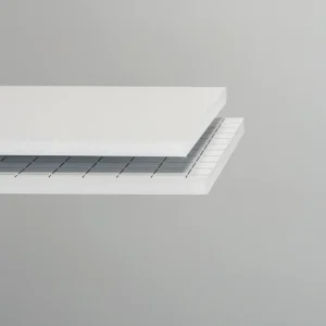 Airplac 5mm - 100 x 140cm - 1 face auto-adhésive & 1 face alu laqué blanc