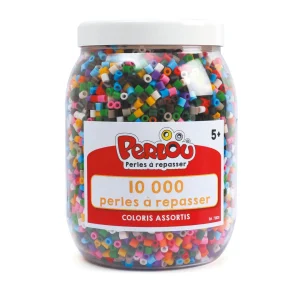Baril 500g de 10 000 Perles à repasser Perlou