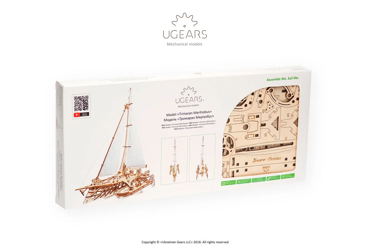 Kit maquette à construire Ugears Trimaran – Image 4
