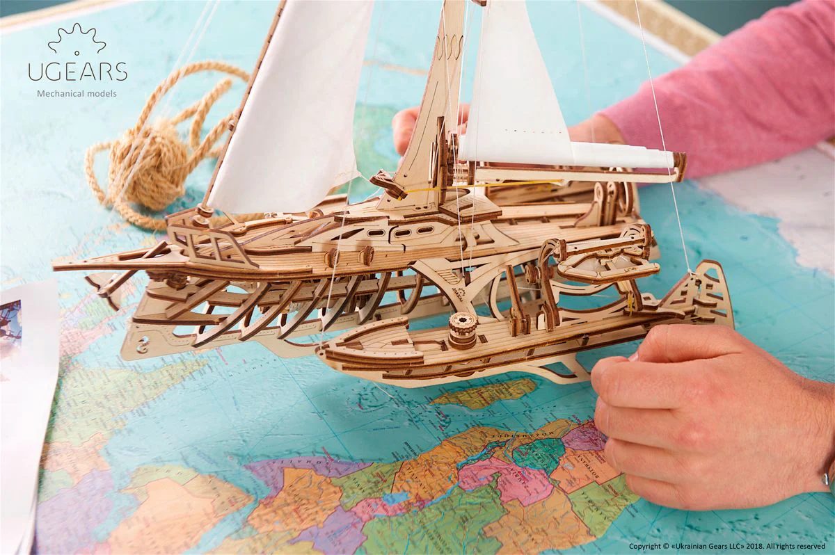 Kit maquette à construire Ugears Trimaran – Image 6