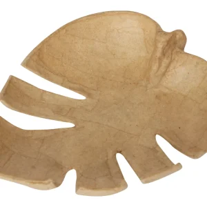 Vide poche Feuille tropicale 18 x 15 x 2,5 cm en Papier Maché