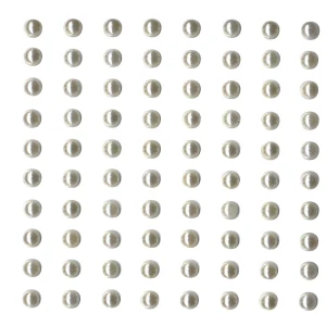 80 perles adhésives ivoire