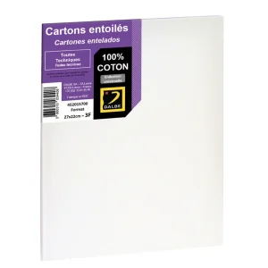 Carton entoilé à peindre