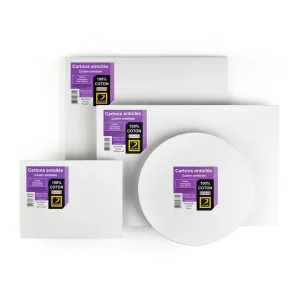 Carton entoilé format carré