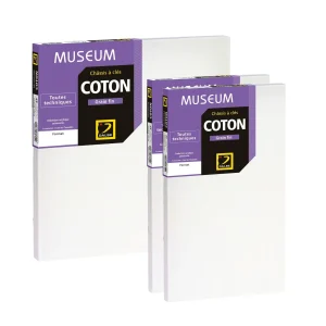 Lot de 3 châssis en toile à peindre Coton Museum